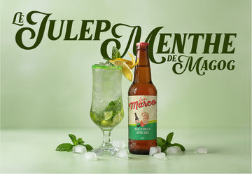 Le Julep Menthe de Magog avec la bière d’épinette Marco